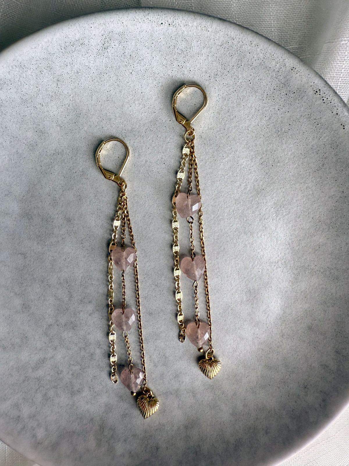 Heartline Drops Earrings