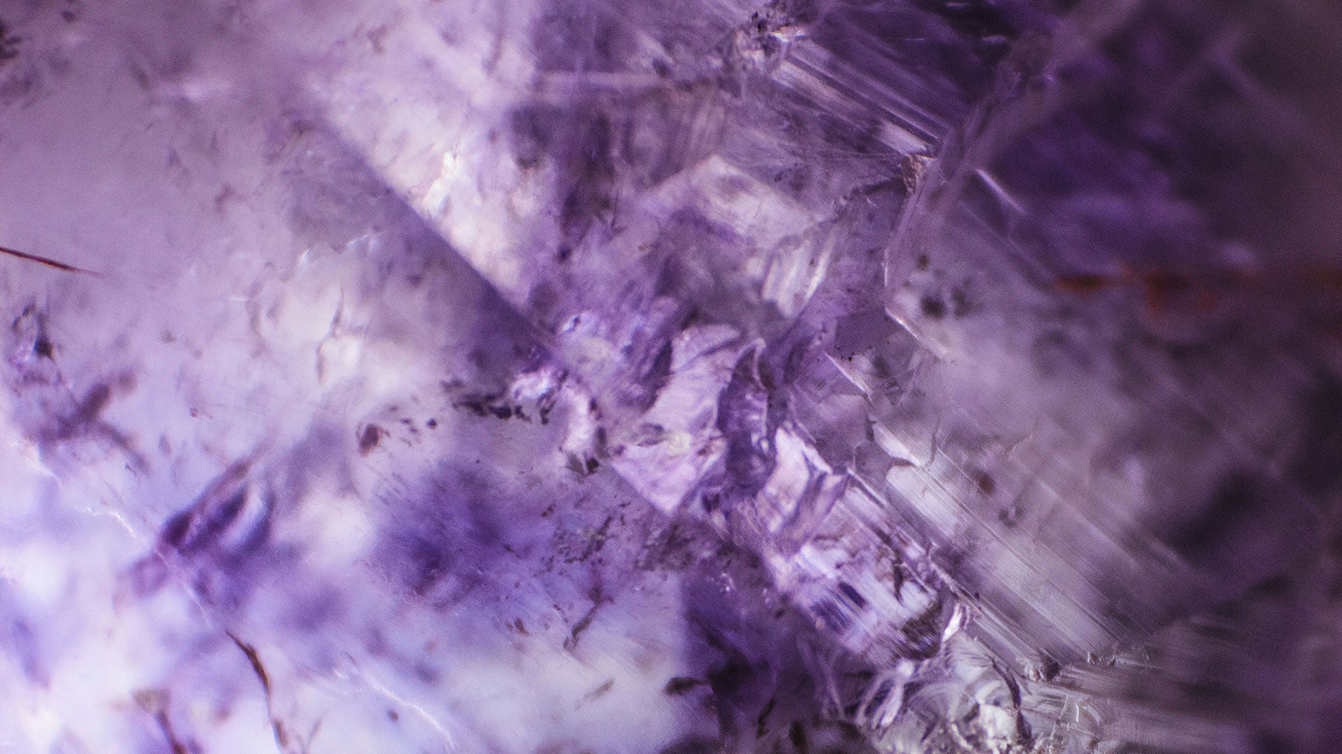 A close-up of an amethyst gemstone.